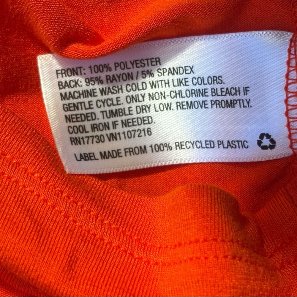 A New Day Reddish Orange Sleeveless Blouse Size XL - Picture 5 of 6